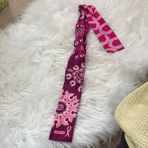 Coach scarf honoring breast cancer awareness
33.5 inches